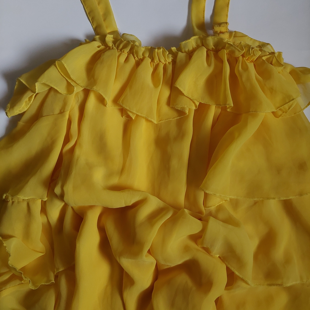 Sunshine Yellow Ruffled Blouse - Picture 5 of 10